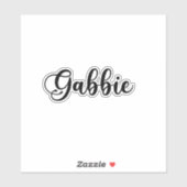 Sticker Gabbie Nom - Calligraphie manuscrite (Feuille)