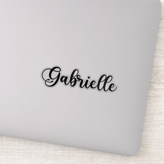 Sticker Gabrielle Nom - Calligraphie manuscrite (Détail)
