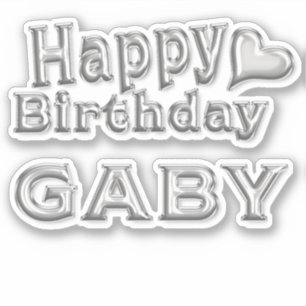 Sticker Gaby Happy Birthday