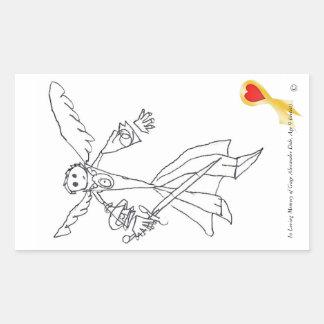 Sticker, Gage's Heaven Worrior #1 Rechthoekige Sticker