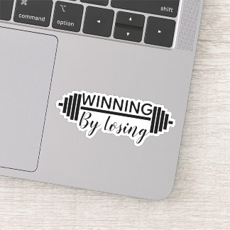 Sticker Gagner en perdant - Exercice - Levage de poids