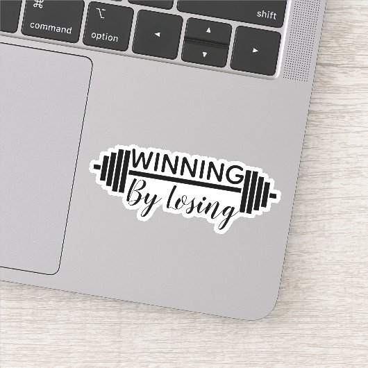 Sticker Gagner en perdant - Exercice - Poids Lift (Détail)