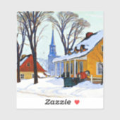 Sticker Gagnon - Winter Morning, Baie-Saint Paul, (Feuille)
