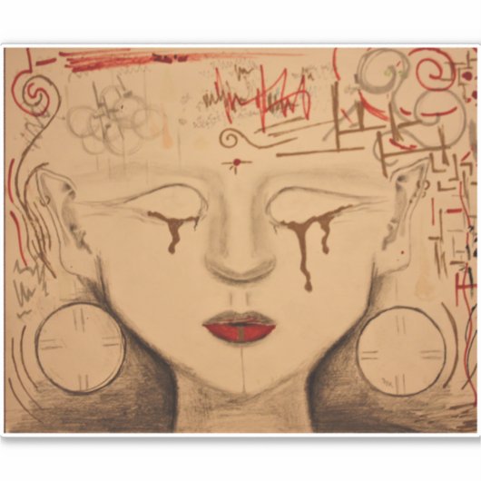 Sticker Gaia. désassembler (Devant)