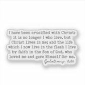 Sticker Galates 2:20 Ce n'est plus moi qui vis (Devant)