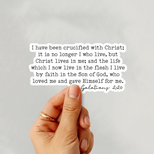 Sticker Galates 2:20 Ce n'est plus moi qui vis