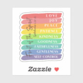 Sticker Galates 5:22-23 Fruit de l'Esprit (Feuille)