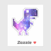 Sticker Galaxie Chrome T-Rex (Feuille)