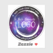Sticker Galaxie violette Grappe Business Logo Cercle (Feuille)