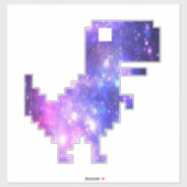 Sticker Galaxy Chrome T-Rex (Feuille)