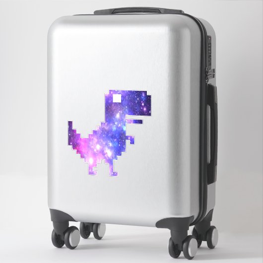 Sticker Galaxy Chrome T-Rex (Sur valise)