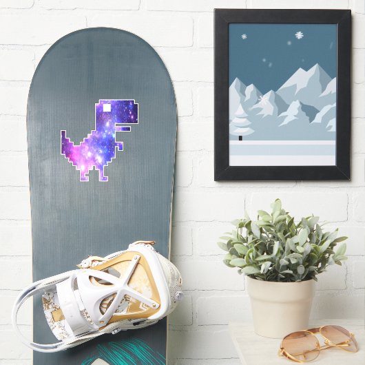 Sticker Galaxy Chrome T-Rex (Snowboard)