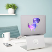 Sticker Galaxy Chrome T-Rex (Ordinateur portable sur le bureau)