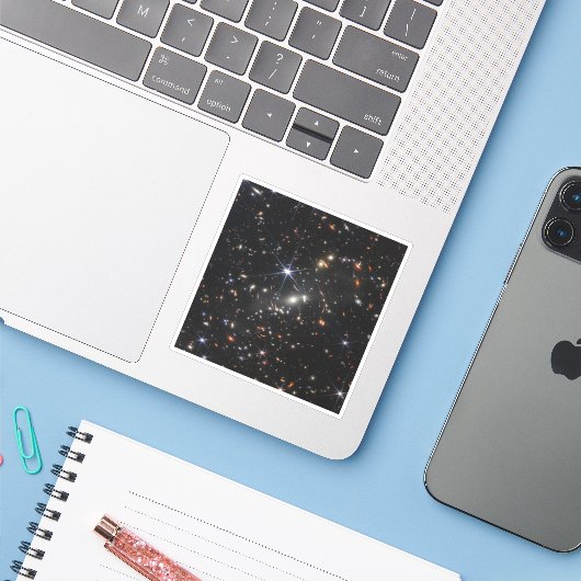 Sticker Galaxy Cluster Smacs 0723. (Ordinateur portable avec iPhone)
