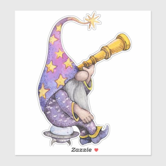 Sticker Galaxy Gnome (Feuille)