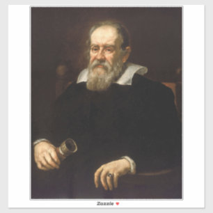 Sticker Galileo Galilei : Père de la science et de l'astro