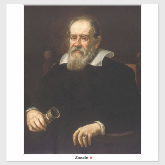 Sticker Galileo Galilei : Père de la science et de l'astro (Feuille)