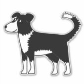 Sticker Gallois Border Collie Sheepdog (Devant)