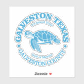 Sticker Galveston (tortue de mer) (Feuille)