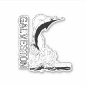 Sticker Galveston, TX Pêche sportive (Devant)