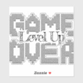 Sticker Game Over: Restore Old-School Fun, Level Up Today (Feuille)
