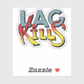 Sticker Gamer Lag (Feuille)