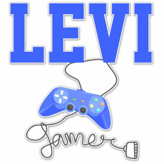 Sticker Gamer personnalisé (Devant)