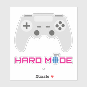 Sticker Gaming Controller Hard Mode
