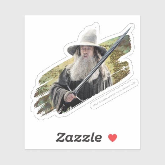 Sticker Gandalf With Sword Green (Feuille)