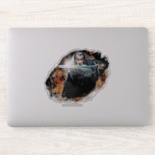 Sticker Gandalf With Sword In Battle
