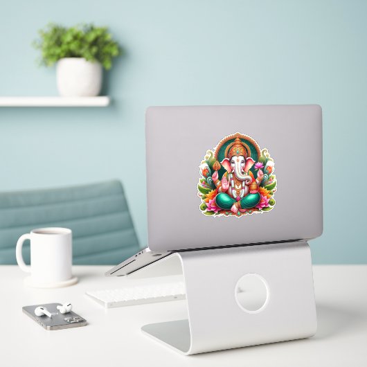 Sticker Ganesh Ji (Ordinateur portable sur le bureau)