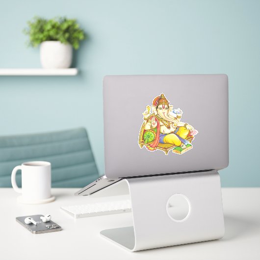 Sticker Ganesha (Ordinateur portable sur le bureau)
