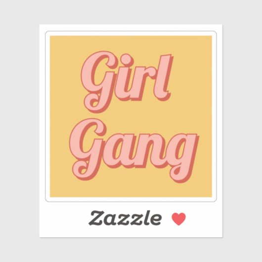 Sticker gang de filles (Feuille)
