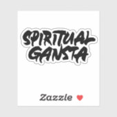 Sticker Gansta spirituel (Feuille)