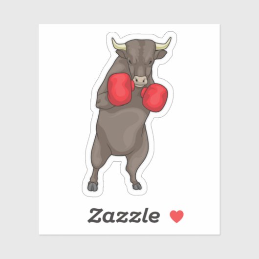 Sticker Gants de boxe Bull Boxer (Feuille)