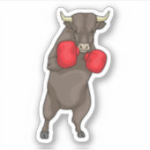 Sticker Gants de boxe Bull Boxer (Devant)