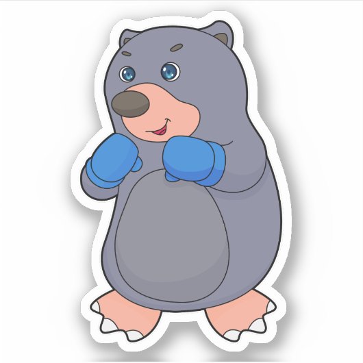 Sticker Gants de boxe Mole (Devant)