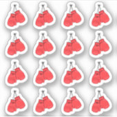 Sticker Gants de boxe rouges Planificateur de rappel d'ent (Devant)