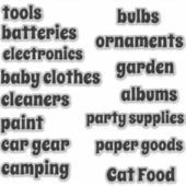 Sticker Garage Organiser Vinyl Personnalisable (Devant)