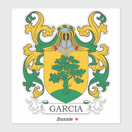 Sticker Garcia Family Crest (Feuille)