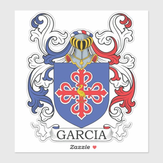 Sticker Garcia Family Crest (Feuille)
