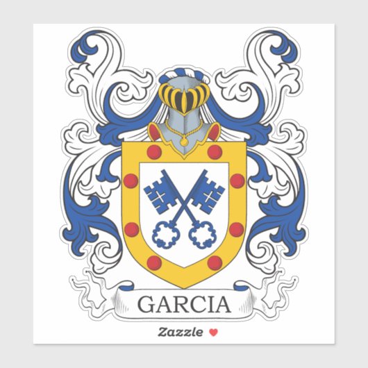 Sticker Garcia Family Crest (Feuille)