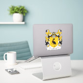 Sticker Garcia Family Crest (Ordinateur portable sur le bureau)