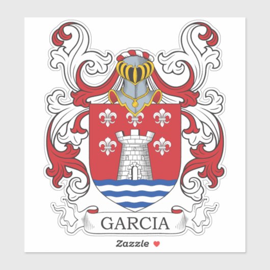 Sticker Garcia Family Crest (Feuille)