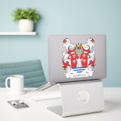 Sticker Garcia Family Crest (Ordinateur portable sur le bureau)