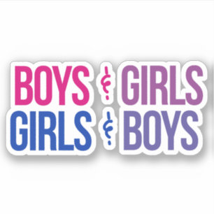Sticker Garçons et Filles Filles et Garçons