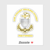 Sticker Garde côtière Chef retraité (Feuille)