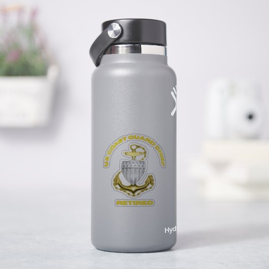 Sticker Garde côtière Chef retraité (HydroFlask)
