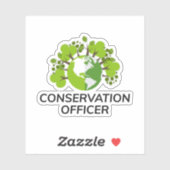 Sticker Garde de jeu Conservation de la faune application  (Feuille)