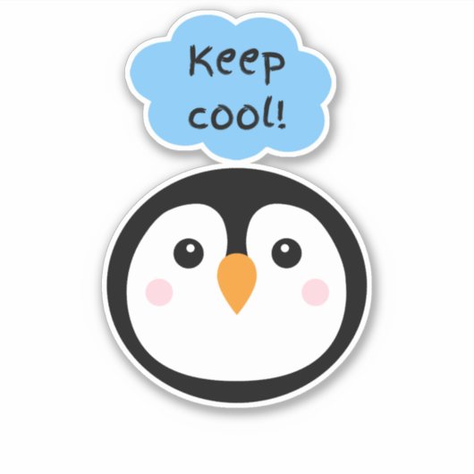 Sticker Garde le cool ! (Devant)